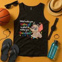 What Makes You Different Is What Makes You Beautiful Autism Tank Top