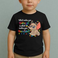 What Makes You Different Is What Makes You Beautiful Autism Toddler T-Shirt