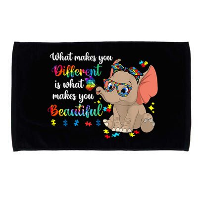 What Makes You Different Is What Makes You Beautiful Autism Microfiber Hand Towel