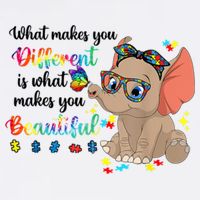 What Makes You Different Is What Makes You Beautiful Autism Garment-Dyed Sweatshirt