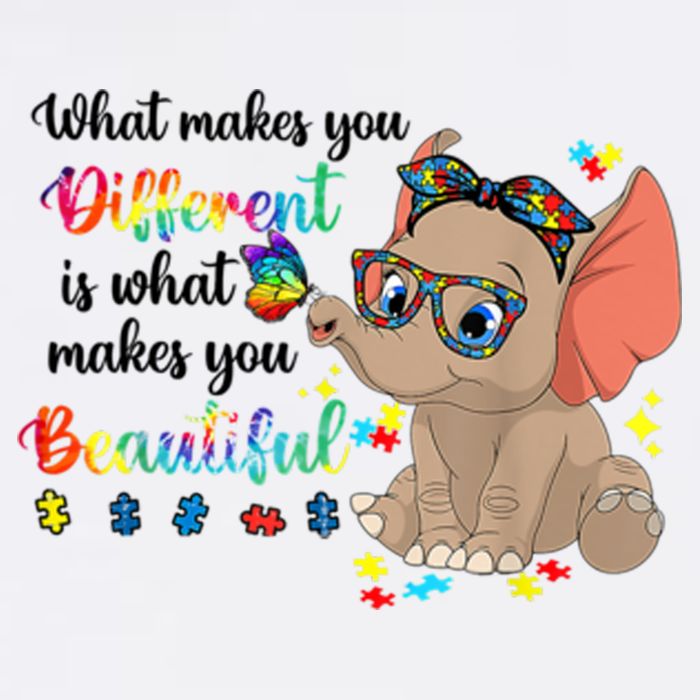 What Makes You Different Is What Makes You Beautiful Autism Garment-Dyed Sweatshirt