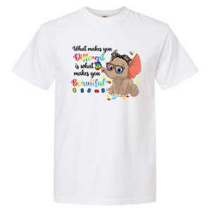 What Makes You Different Is What Makes You Beautiful Autism Garment-Dyed Heavyweight T-Shirt