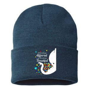 What Makes You Different Elephant Mom Autism Child Awareness Sustainable Knit Beanie