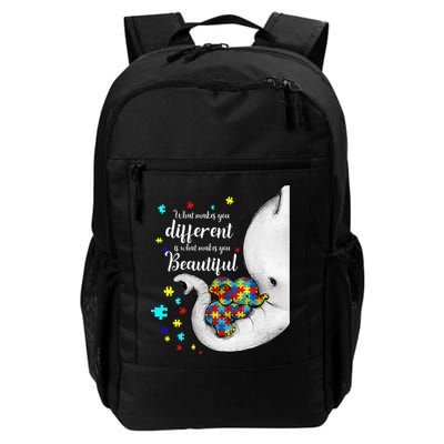 What Makes You Different Elephant Mom Autism Child Awareness Backpack