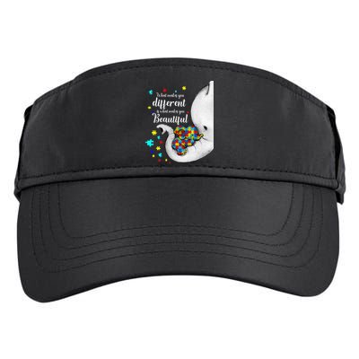 What Makes You Different Elephant Mom Autism Child Awareness Adult Drive Performance Visor