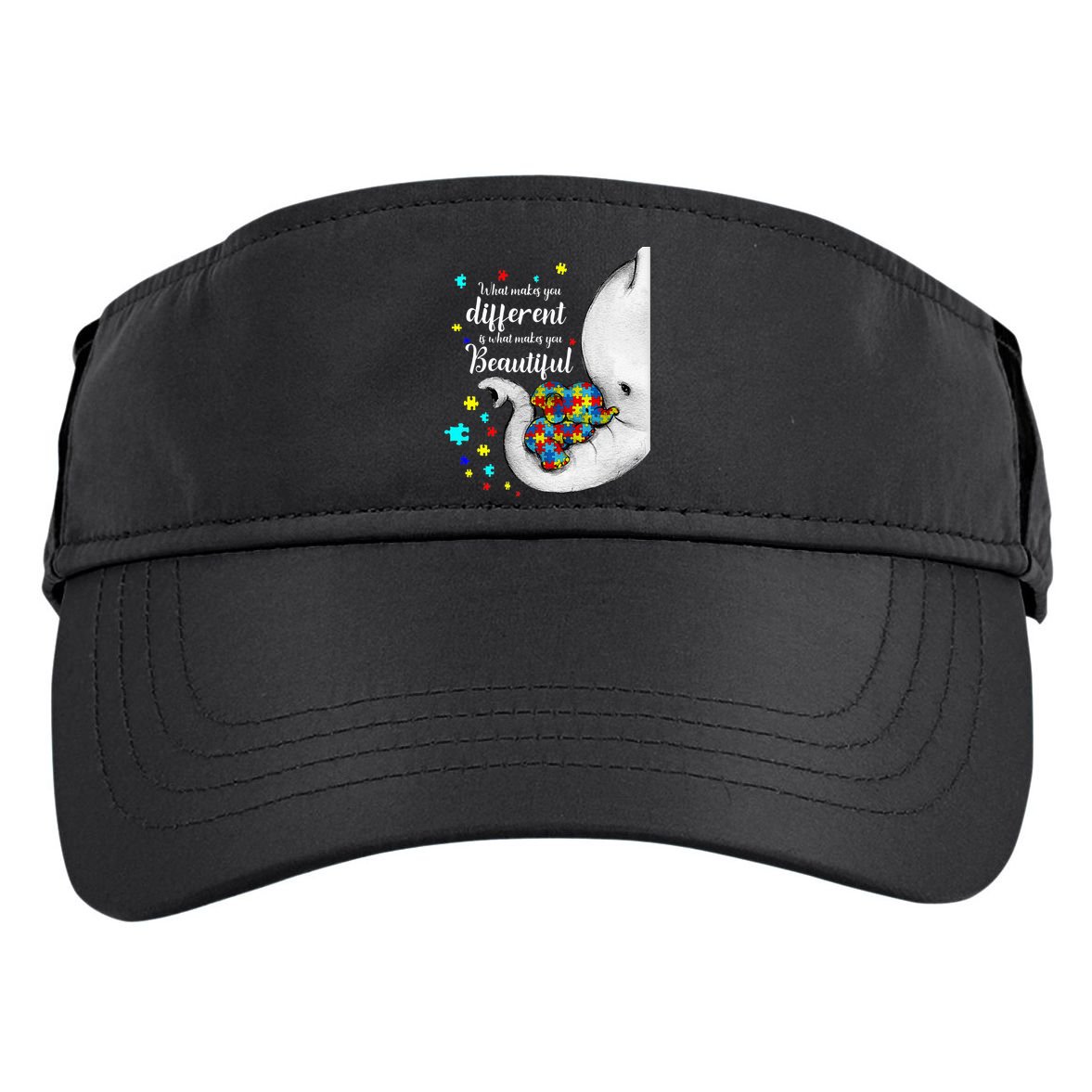 What Makes You Different Elephant Mom Autism Child Awareness Adult Drive Performance Visor