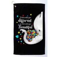 What Makes You Different Elephant Mom Autism Child Awareness Golf Towel