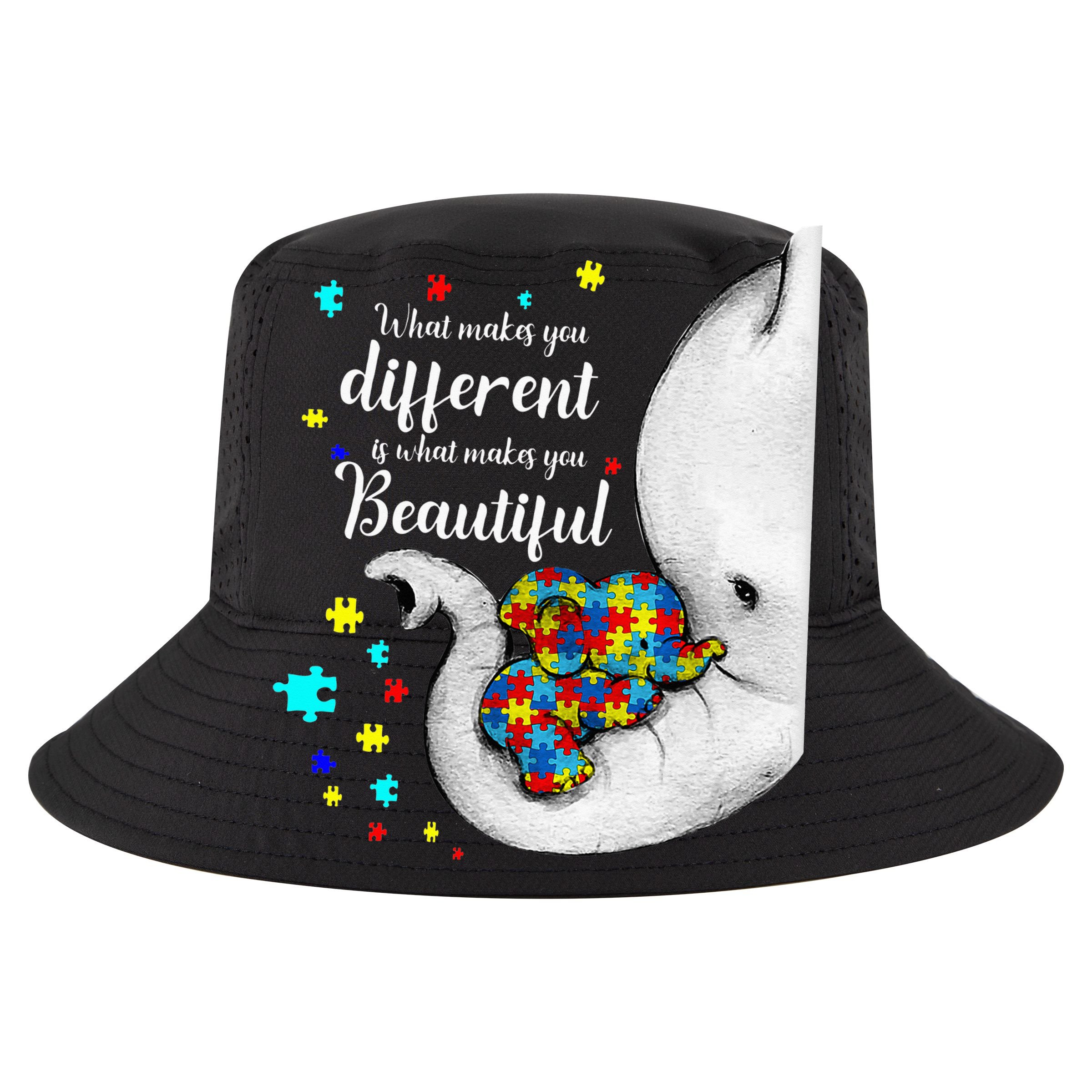 What Makes You Different Elephant Mom Autism Child Awareness Golf Towel