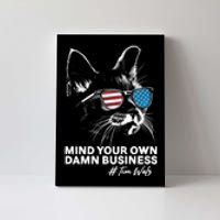 Walz Mind Your Own Damn Business Harris Waltz Cat Lady Canvas