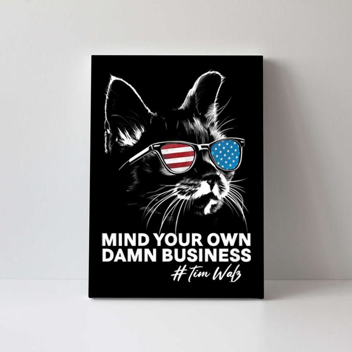 Walz Mind Your Own Damn Business Harris Waltz Cat Lady Canvas