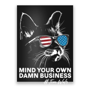 Walz Mind Your Own Damn Business Harris Waltz Cat Lady Poster