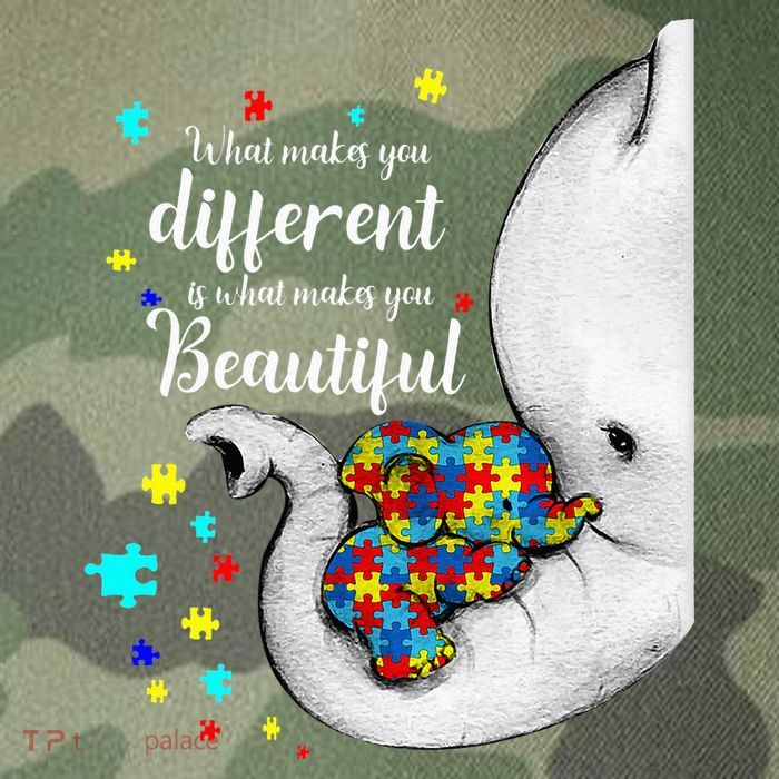 What Makes You Different Elephant Mom Autism Child Awareness Legacy Tie Dye Trucker Hat