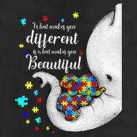 What Makes You Different Elephant Mom Autism Child Awareness Adult Drive Performance Visor