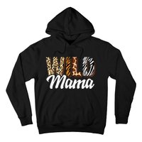 Wild Mama Zoo Born Two Be Wild Bday Safari Jungle Animal Hoodie