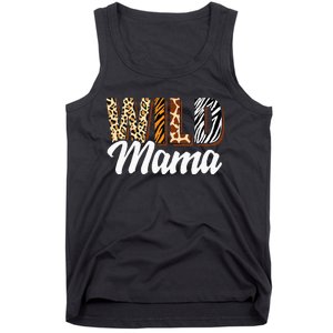 Wild Mama Zoo Born Two Be Wild Bday Safari Jungle Animal Tank Top