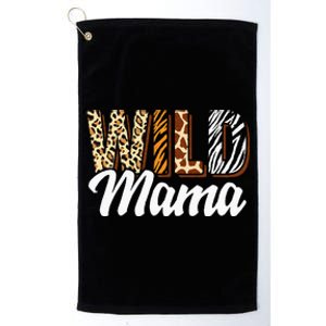 Wild Mama Zoo Born Two Be Wild Bday Safari Jungle Animal Platinum Collection Golf Towel