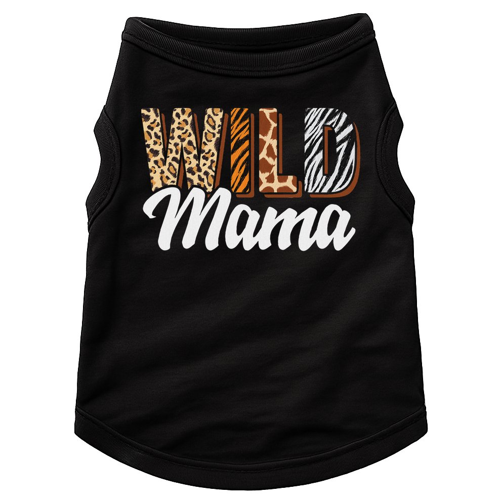 Wild Mama Zoo Born Two Be Wild B Day Safari Jungle Animal Doggie Tank