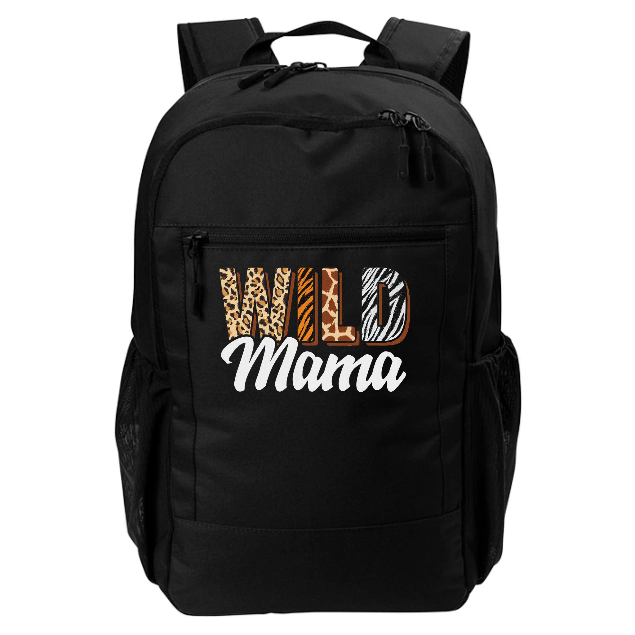 Wild Mama Zoo Born Two Be Wild B Day Safari Jungle Animal Backpack