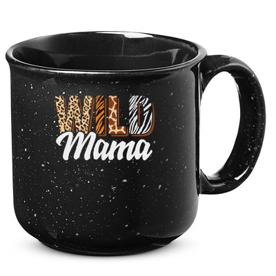 Wild Mama Zoo Born Two Be Wild B Day Safari Jungle Animal 15oz Campfire Ceramic Mug