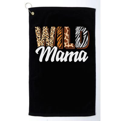 Wild Mama Zoo Born Two Be Wild B Day Safari Jungle Animal Golf Towel