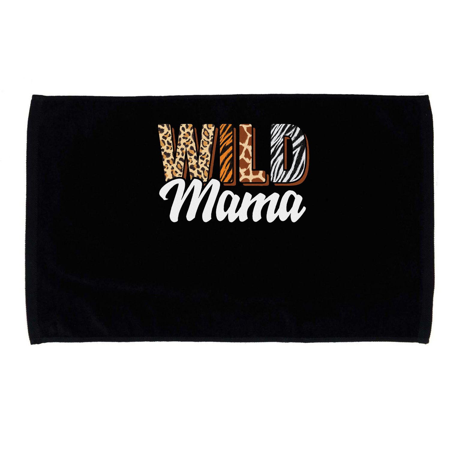Wild Mama Zoo Born Two Be Wild B Day Safari Jungle Animal Microfiber Hand Towel