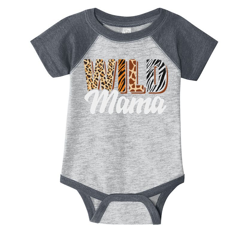 Wild Mama Zoo Born Two Be Wild B Day Safari Jungle Animal Infant Baby Jersey Bodysuit