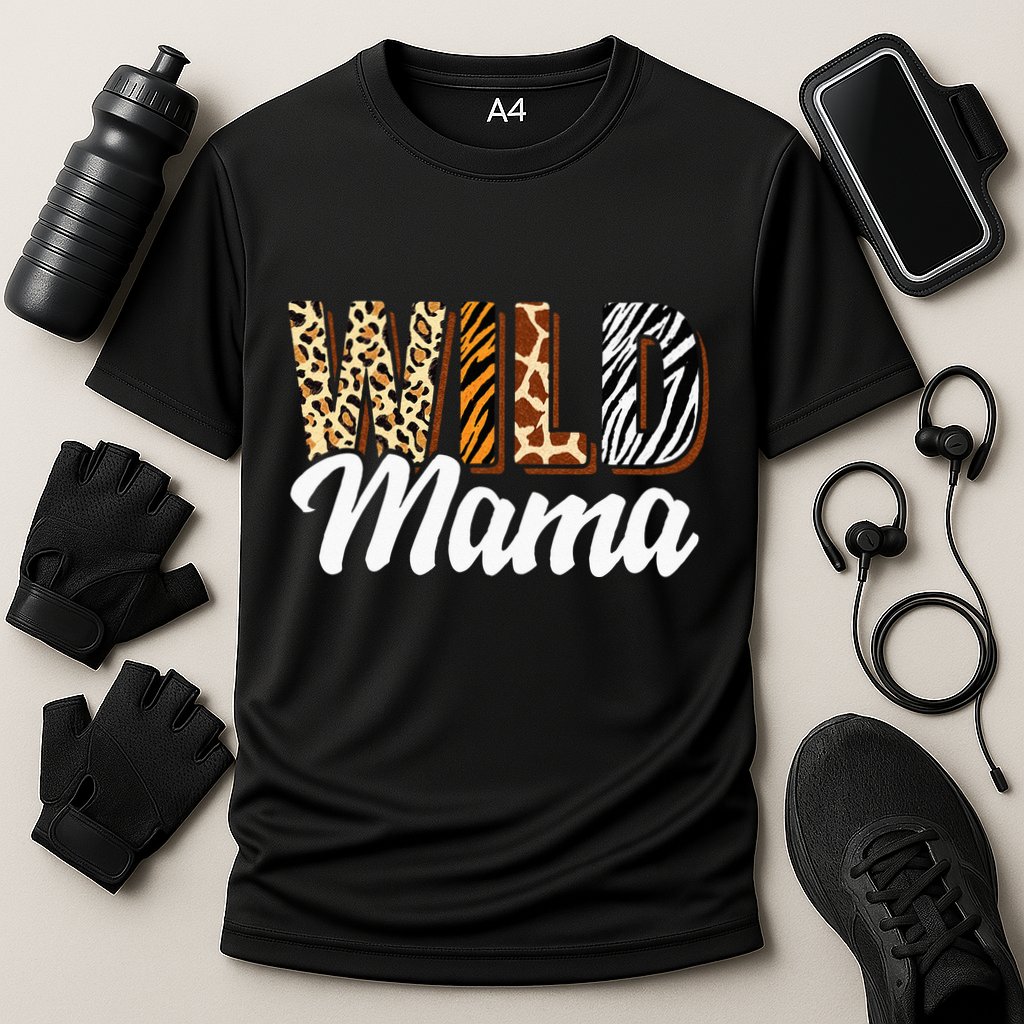 Wild Mama Zoo Born Two Be Wild Bday Safari Jungle Animal Cooling Performance Crew T-Shirt