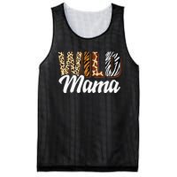 Wild Mama Zoo Born Two Be Wild Bday Safari Jungle Animal Mesh Reversible Basketball Jersey Tank