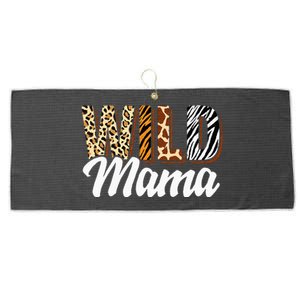 Wild Mama Zoo Born Two Be Wild Bday Safari Jungle Animal Large Microfiber Waffle Golf Towel