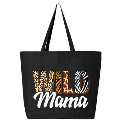 Wild Mama Zoo Born Two Be Wild Bday Safari Jungle Animal 25L Jumbo Tote