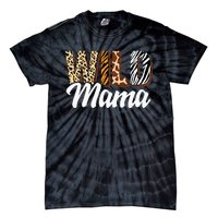 Wild Mama Zoo Born Two Be Wild Bday Safari Jungle Animal Tie-Dye T-Shirt