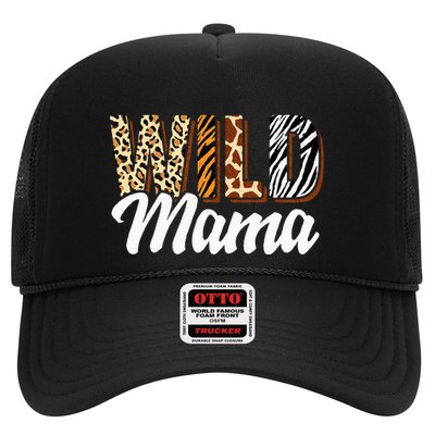 Wild Mama Zoo Born Two Be Wild Bday Safari Jungle Animal Trucker Hat