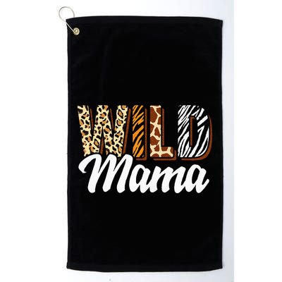 Wild Mama Zoo Born Two Be Wild Bday Safari Jungle Animal Golf Towel