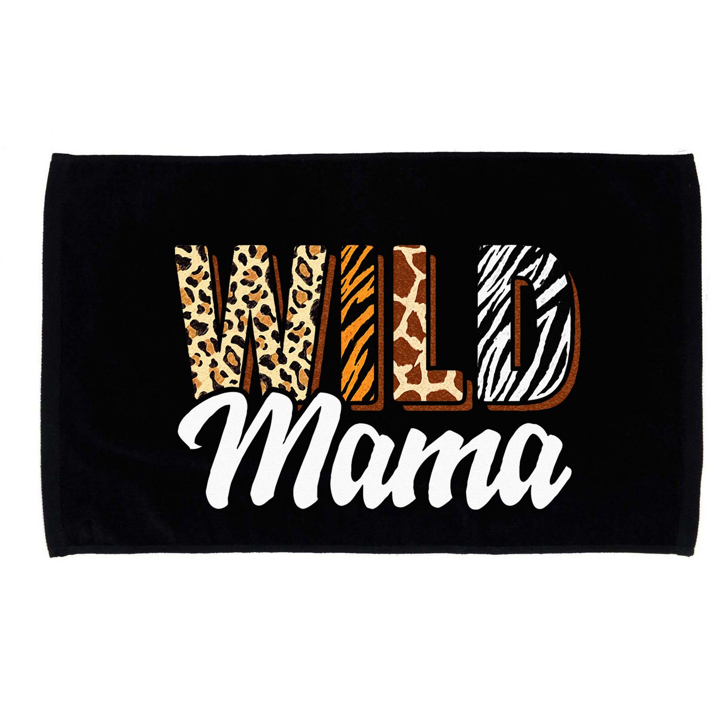 Wild Mama Zoo Born Two Be Wild Bday Safari Jungle Animal Microfiber Hand Towel