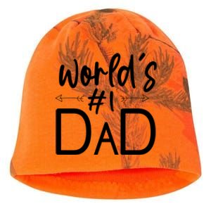 World's No 1 Dad Matching Family Gift Kati - Camo Knit Beanie