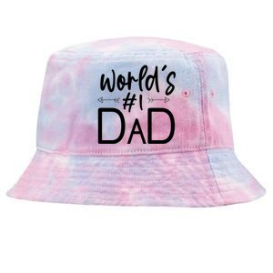 World's No 1 Dad Matching Family Gift Tie-Dyed Bucket Hat