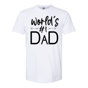 World's No 1 Dad Matching Family Gift Softstyle CVC T-Shirt