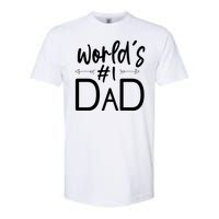 World's No 1 Dad Matching Family Gift Softstyle CVC T-Shirt