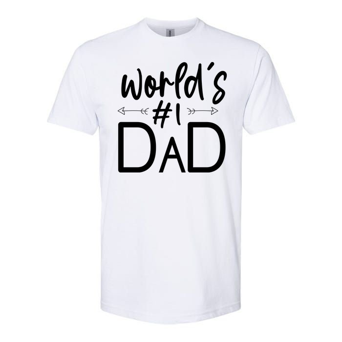 World's No 1 Dad Matching Family Gift Softstyle CVC T-Shirt