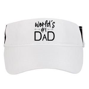 World's No 1 Dad Matching Family Gift Adult Drive Performance Visor