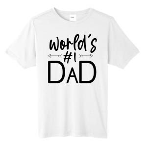 World's No 1 Dad Matching Family Gift Tall Fusion ChromaSoft Performance T-Shirt