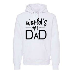 World's No 1 Dad Matching Family Gift Premium Hoodie