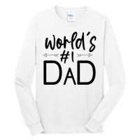 World's No 1 Dad Matching Family Gift Tall Long Sleeve T-Shirt