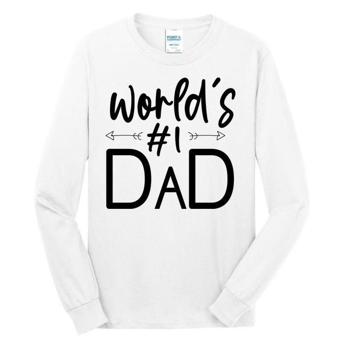 World's No 1 Dad Matching Family Gift Tall Long Sleeve T-Shirt