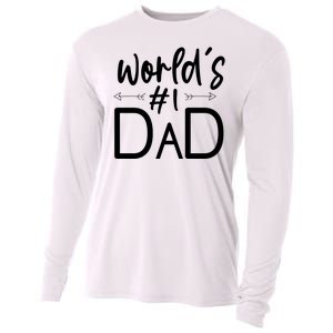 World's No 1 Dad Matching Family Gift Cooling Performance Long Sleeve Crew