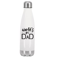 World's No 1 Dad Matching Family Gift Stainless Steel Insulated Water Bottle