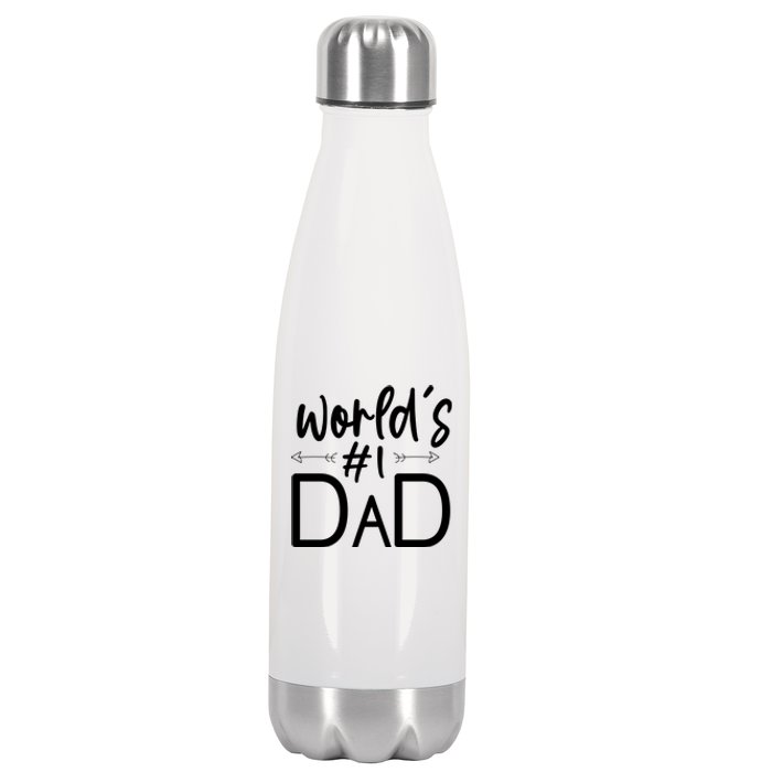 World's No 1 Dad Matching Family Gift Stainless Steel Insulated Water Bottle