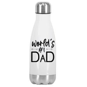 World's No 1 Dad Matching Family Gift Stainless Steel Insulated Water Bottle