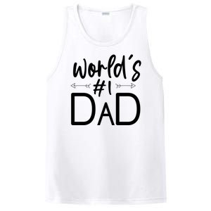 World's No 1 Dad Matching Family Gift PosiCharge Competitor Tank