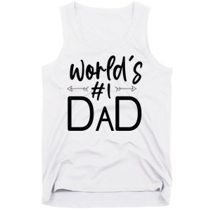 World's No 1 Dad Matching Family Gift Tank Top